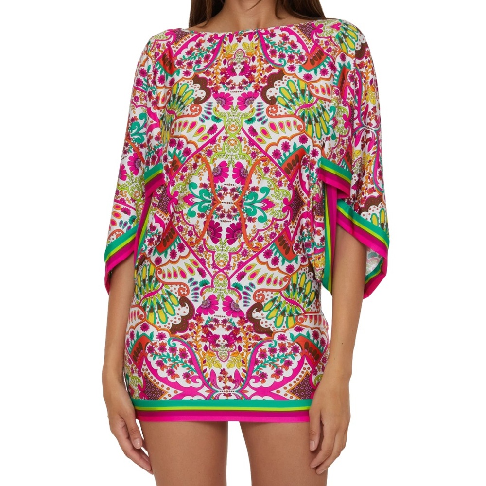 Trina Turk Hawaiian Garden Tunic NWT Medium